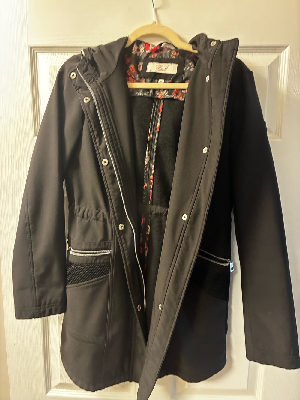 Women's Black Hooded Jacket
